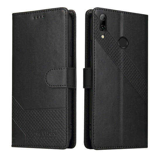 For Huawei P Smart 2019 GQUTROBE Skin Feel Magnetic Leather Phone Case(Black) - Huawei Cases by GQUTROBE | Online Shopping UK | buy2fix