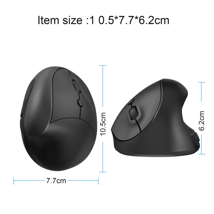 X10 2.4G Wireless Vertical Ergonomic Gaming Mouse(Black) by buy2fix