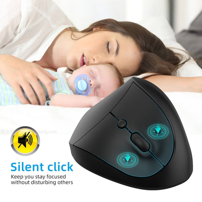 X10 2.4G Wireless Vertical Ergonomic Gaming Mouse(Black) by buy2fix