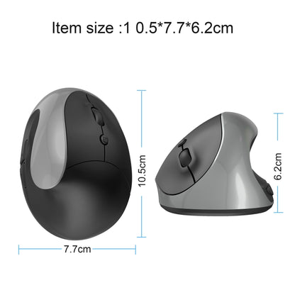 X10 2.4G Wireless Vertical Ergonomic Gaming Mouse(Grey) by buy2fix
