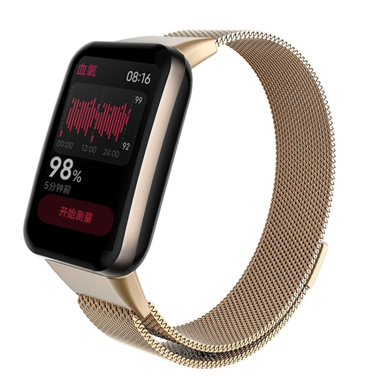 For Xiaomi Mi Band 7 Pro Milan Magnetic Metal Watch Band(Rose Gold) - Watch Bands by buy2fix | Online Shopping UK | buy2fix