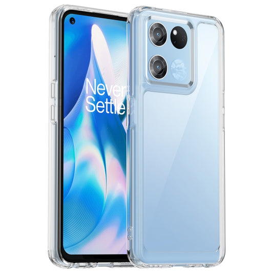 For OnePlus Ace Racing Colorful Series Acrylic + TPU Phone Case(Transparent) - OnePlus Cases by buy2fix | Online Shopping UK | buy2fix