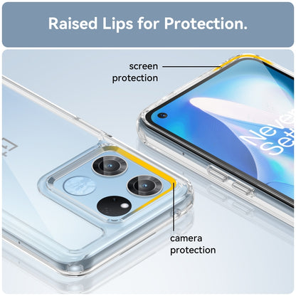 For OnePlus Ace Racing Colorful Series Acrylic + TPU Phone Case(Transparent) - OnePlus Cases by buy2fix | Online Shopping UK | buy2fix