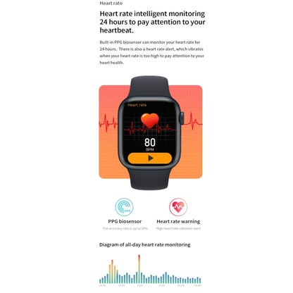 Watch 8 Max 1.85 inch Wireless Charging Bluetooth Call NFC Smartwatch(Grey) - Smart Watches by buy2fix | Online Shopping UK | buy2fix