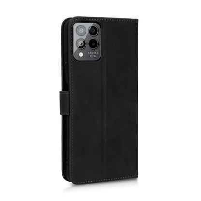 For T-Mobile Revvl 6 Pro 5G Skin Feel Magnetic Flip Leather Phone Case(Black) - More Brand by buy2fix | Online Shopping UK | buy2fix