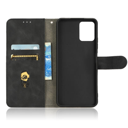 For T-Mobile Revvl 6 Pro 5G Skin Feel Magnetic Flip Leather Phone Case(Black) - More Brand by buy2fix | Online Shopping UK | buy2fix