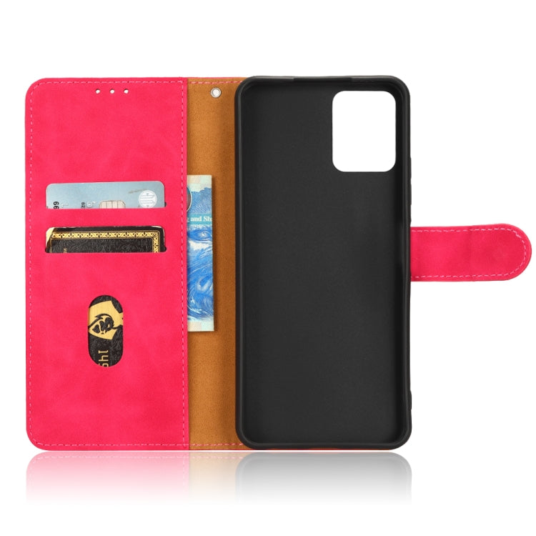 For T-Mobile Revvl 6 Pro 5G Skin Feel Magnetic Flip Leather Phone Case(Rose Red) - More Brand by buy2fix | Online Shopping UK | buy2fix