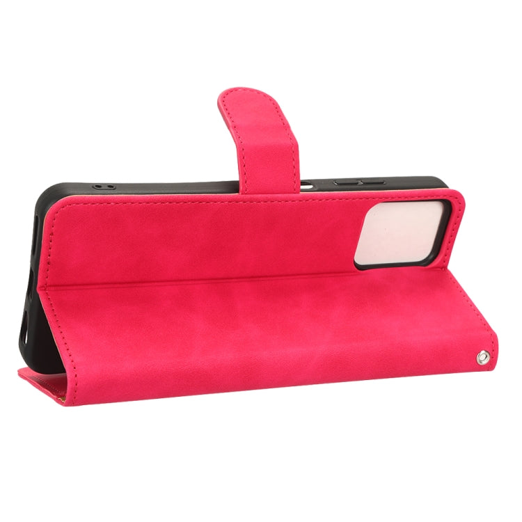 For T-Mobile Revvl 6 Pro 5G Skin Feel Magnetic Flip Leather Phone Case(Rose Red) - More Brand by buy2fix | Online Shopping UK | buy2fix