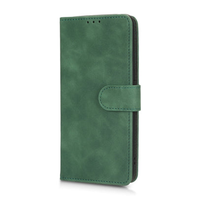 For OnePlus 10T 5G Skin Feel Magnetic Flip Leather Phone Case(Green) - OnePlus Cases by buy2fix | Online Shopping UK | buy2fix