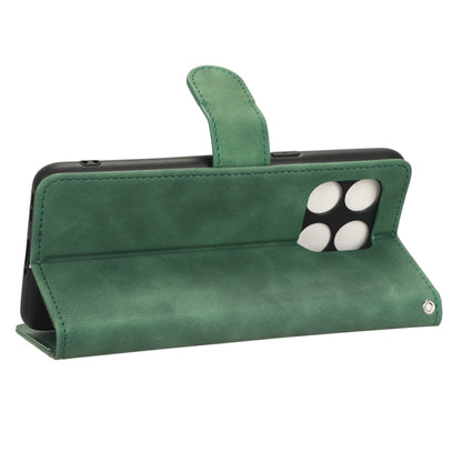 For OnePlus 10T 5G Skin Feel Magnetic Flip Leather Phone Case(Green) - OnePlus Cases by buy2fix | Online Shopping UK | buy2fix