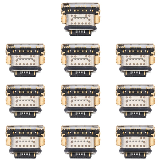 For vivo iQOO 7 10pcs Charging Port Connector - Single Tail Connector by buy2fix | Online Shopping UK | buy2fix