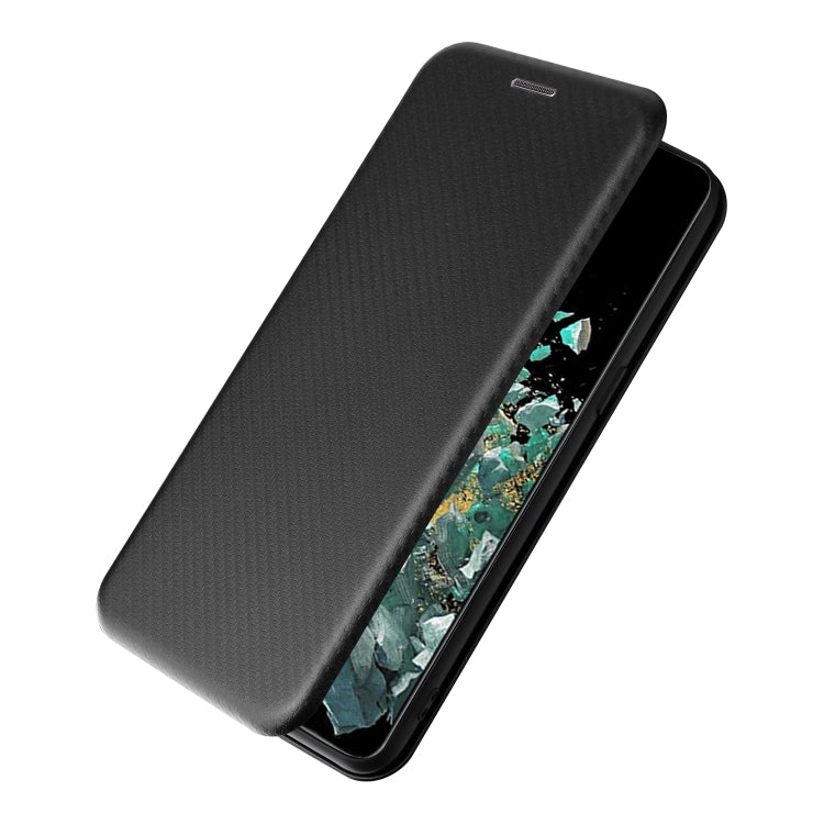 For OnePlus 10T 5G Carbon Fiber Texture Flip Leather Phone Case(Black) - OnePlus Cases by buy2fix | Online Shopping UK | buy2fix