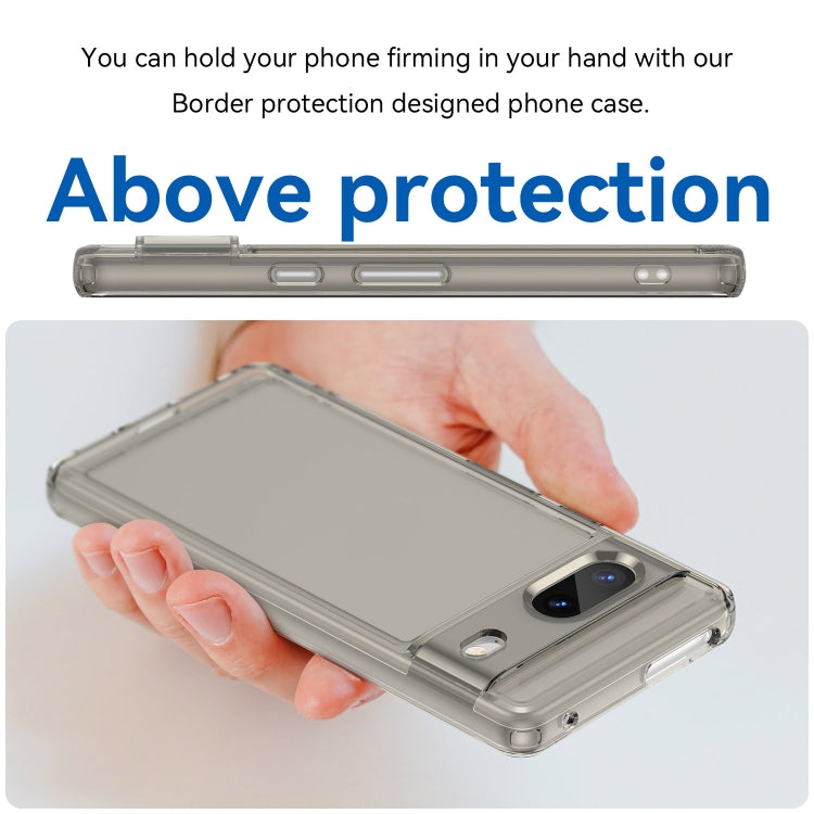 For Google Pixel 7 Candy Series TPU Phone Case(Transparent Grey) - Google Cases by buy2fix | Online Shopping UK | buy2fix
