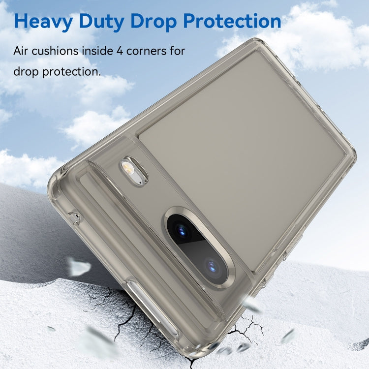 For Google Pixel 7 Candy Series TPU Phone Case(Transparent Grey) - Google Cases by buy2fix | Online Shopping UK | buy2fix