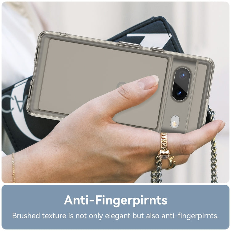 For Google Pixel 7 Candy Series TPU Phone Case(Transparent Grey) - Google Cases by buy2fix | Online Shopping UK | buy2fix