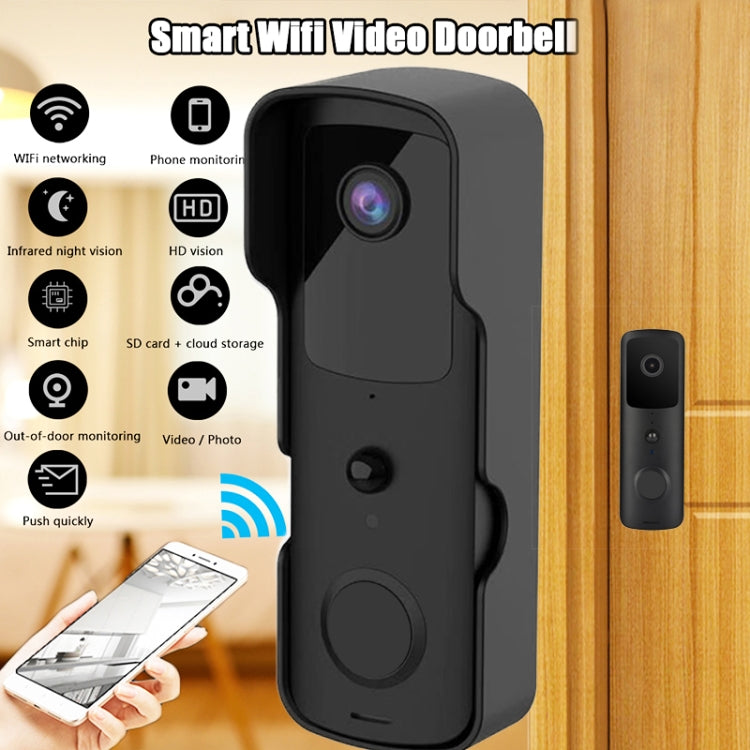 T30 Tuya Smart WIFI Video Doorbell Support Two-way Intercom & Night Vision(Black) - Video DoorBell by buy2fix | Online Shopping UK | buy2fix
