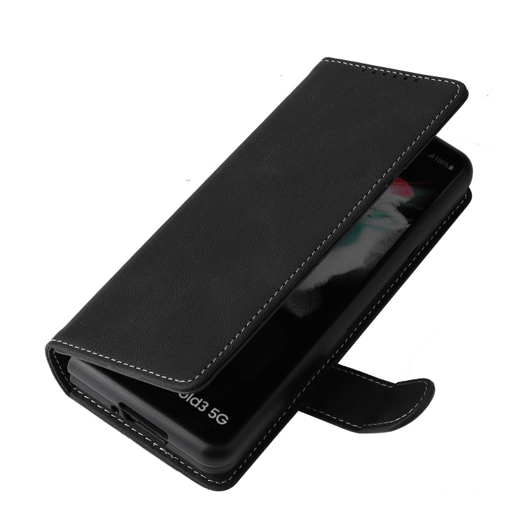 For Samsung Galaxy Z Fold4 5G Detachable Leather Folding Phone Case(Black) - Galaxy Z Fold4 5G Cases by buy2fix | Online Shopping UK | buy2fix