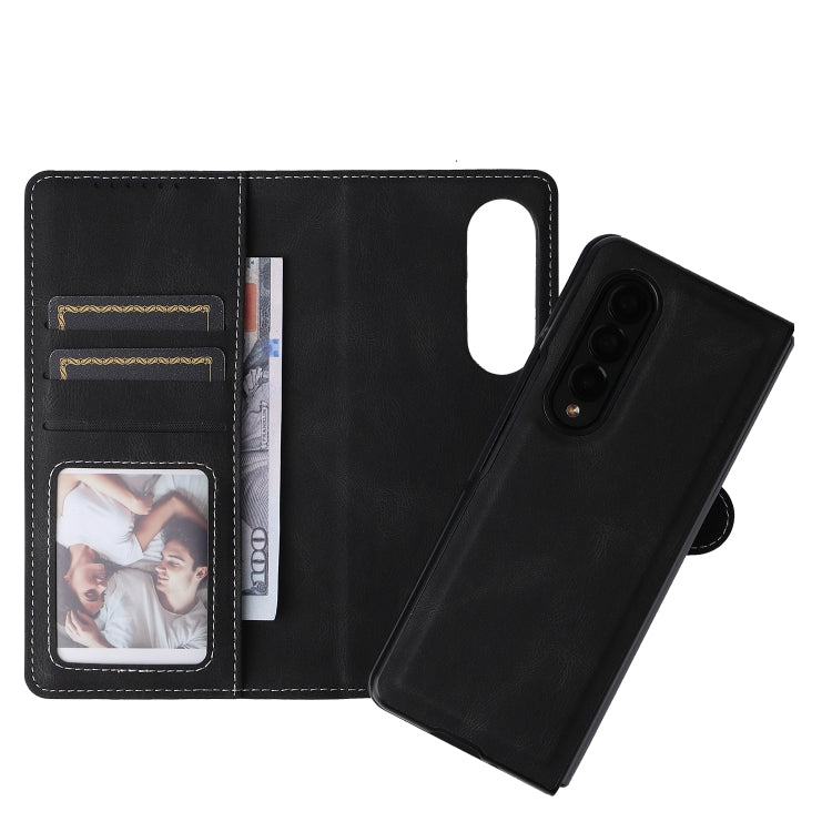 For Samsung Galaxy Z Fold4 5G Detachable Leather Folding Phone Case(Black) - Galaxy Z Fold4 5G Cases by buy2fix | Online Shopping UK | buy2fix