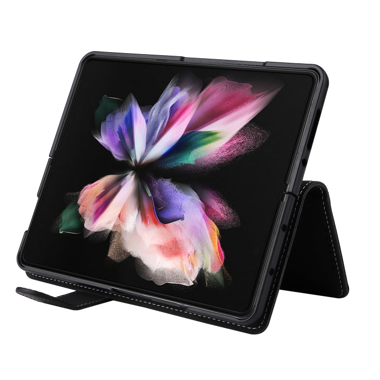 For Samsung Galaxy Z Fold4 5G Detachable Leather Folding Phone Case(Black) - Galaxy Z Fold4 5G Cases by buy2fix | Online Shopping UK | buy2fix