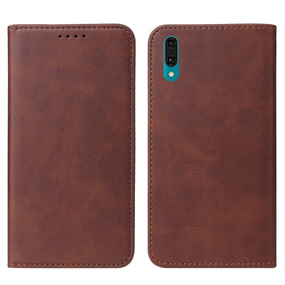 For Huawei P Smart Z Magnetic Closure Leather Phone Case(Brown) by buy2fix