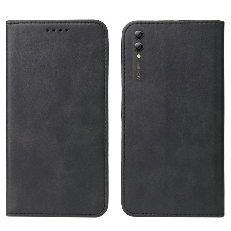 For Huawei Y Max Magnetic Closure Leather Phone Case(Black) - Huawei Cases by buy2fix | Online Shopping UK | buy2fix