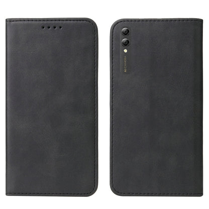 For Huawei Y Max Magnetic Closure Leather Phone Case(Black) - Huawei Cases by buy2fix | Online Shopping UK | buy2fix