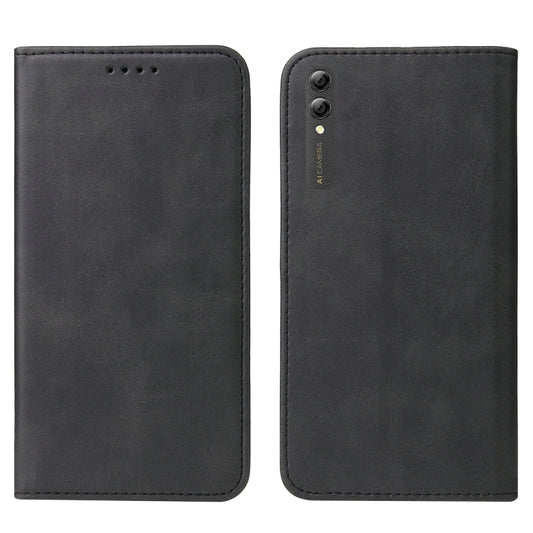 For Huawei Y Max Magnetic Closure Leather Phone Case(Black) - Huawei Cases by buy2fix | Online Shopping UK | buy2fix