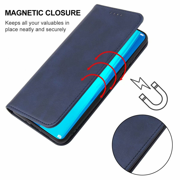 For Huawei Y Max Magnetic Closure Leather Phone Case(Blue) - Huawei Cases by buy2fix | Online Shopping UK | buy2fix