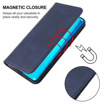 For Huawei Y Max Magnetic Closure Leather Phone Case(Blue) - Huawei Cases by buy2fix | Online Shopping UK | buy2fix