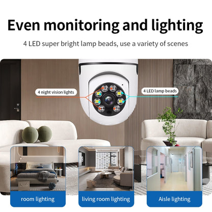 A6 2MP HD Light Bulb WiFi Camera Support Motion Detection/Two-way Audio/Night Vision/TF Card With 8G Memory Card - Light Bulb Camera by buy2fix | Online Shopping UK | buy2fix