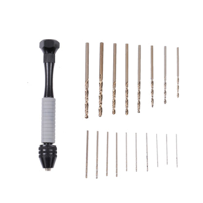 Precision Pin Vise Mini Twist Drill Bits Hand Drill Set, Model:8009 by buy2fix