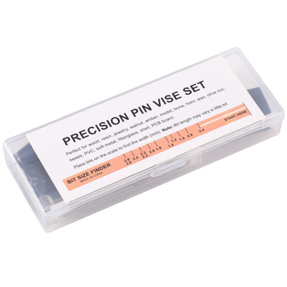 Precision Pin Vise Mini Twist Drill Bits Hand Drill Set, Model:8011 by buy2fix