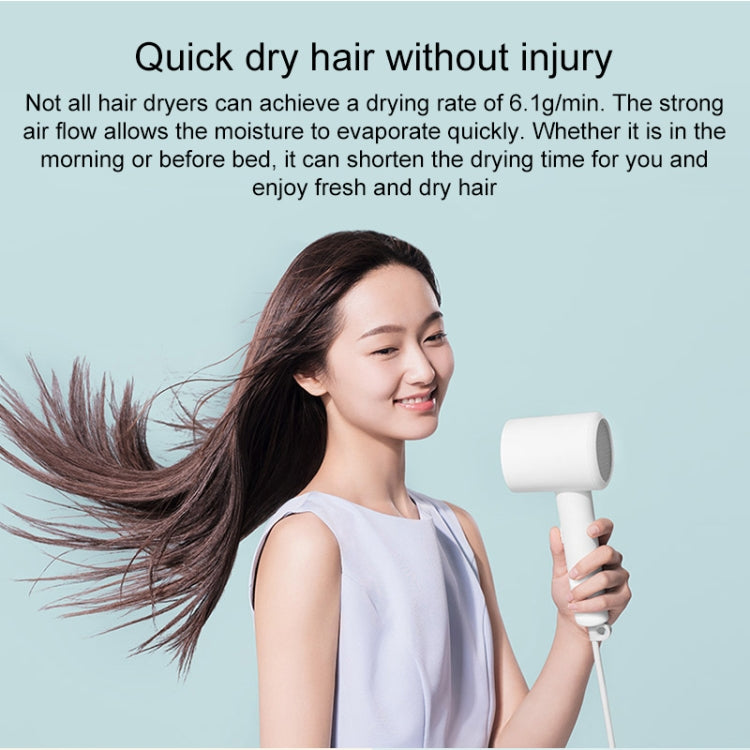 Original Xiaomi Mijia H300 Negative Ion Quick Drying Electric Hair Dryer, US Plug(White) - Hair Dryers & Accessories by Xiaomi | Online Shopping UK | buy2fix