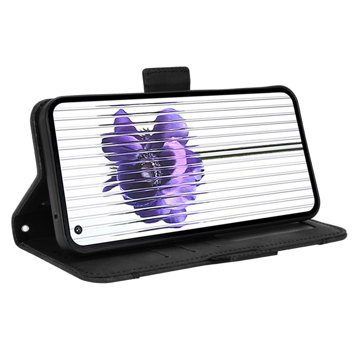 For Nothing Phone 1 Skin Feel Calf Texture Card Slots Leather Phone Case(Black) - Nothing Cases by buy2fix | Online Shopping UK | buy2fix