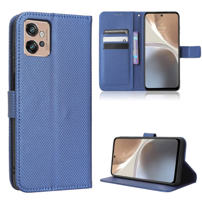 For Motorola Moto G32 Diamond Texture Leather Phone Case(Blue) - Infinix Cases by buy2fix | Online Shopping UK | buy2fix