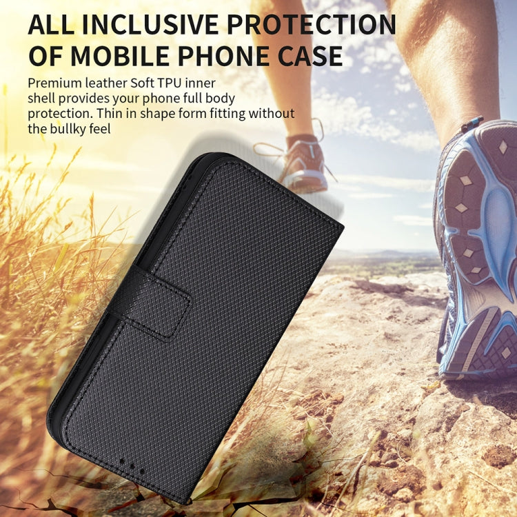 For Motorola Moto G32 Diamond Texture Leather Phone Case(Blue) - Infinix Cases by buy2fix | Online Shopping UK | buy2fix