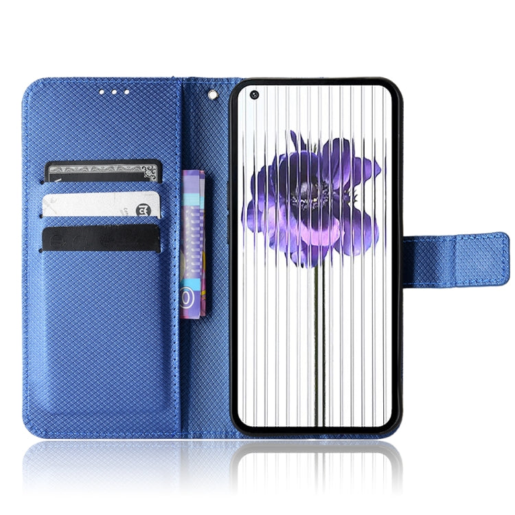 For Nothing Phone 1 Diamond Texture Leather Phone Case(Blue) - Nothing Cases by buy2fix | Online Shopping UK | buy2fix