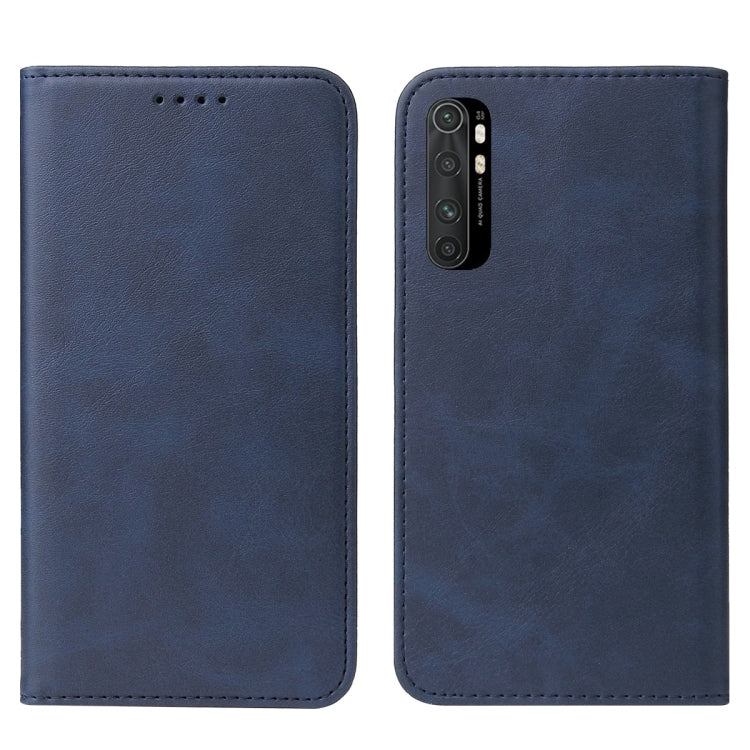 For Xiaomi Mi Note 10 Lite Magnetic Closure Leather Phone Case(Blue) - Xiaomi Cases by buy2fix | Online Shopping UK | buy2fix