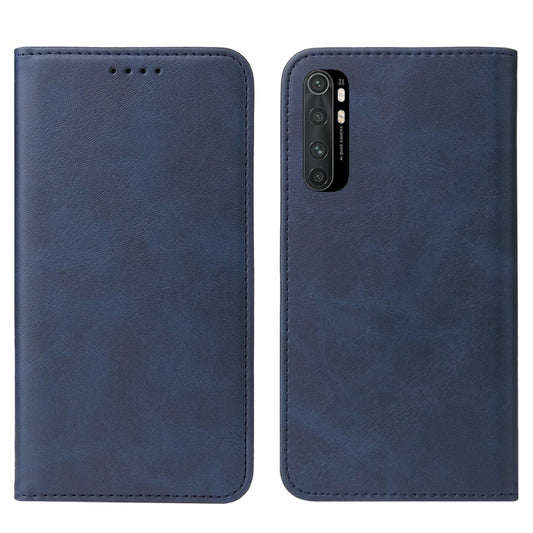 For Xiaomi Mi Note 10 Lite Magnetic Closure Leather Phone Case(Blue) - Xiaomi Cases by buy2fix | Online Shopping UK | buy2fix