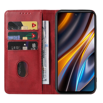 For Xiaomi Poco X4 GT Magnetic Closure Leather Phone Case(Red) by buy2fix