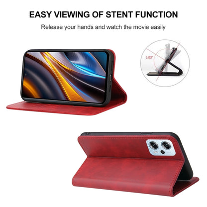 For Xiaomi Poco X4 GT Magnetic Closure Leather Phone Case(Red) by buy2fix