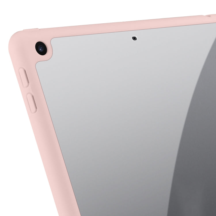Acrylic 3-folding Smart Leather Tablet Case For iPad 9.7 2018/2017(Pink) - iPad 9.7 (2018) & (2017) Cases by buy2fix | Online Shopping UK | buy2fix