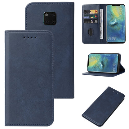 For Huawei Mate 20 Pro Magnetic Closure Leather Phone Case(Blue) - Huawei Cases by buy2fix | Online Shopping UK | buy2fix