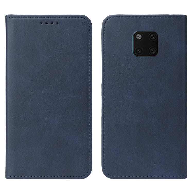 For Huawei Mate 20 Pro Magnetic Closure Leather Phone Case(Blue) - Huawei Cases by buy2fix | Online Shopping UK | buy2fix