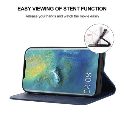 For Huawei Mate 20 Pro Magnetic Closure Leather Phone Case(Blue) - Huawei Cases by buy2fix | Online Shopping UK | buy2fix