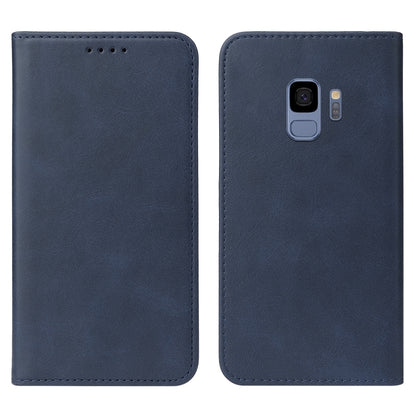 For Samsung Galaxy S9 Magnetic Closure Leather Phone Case(Blue) - Galaxy Phone Cases by buy2fix | Online Shopping UK | buy2fix