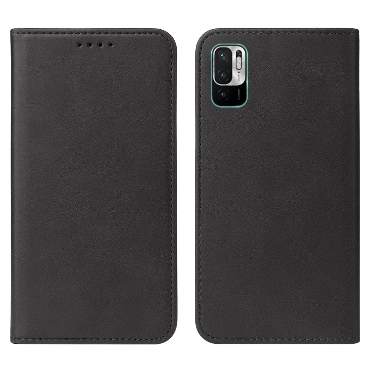 For Xiaomi Redmi Note 10 JE Magnetic Closure Leather Phone Case(Black) - Xiaomi Cases by buy2fix | Online Shopping UK | buy2fix