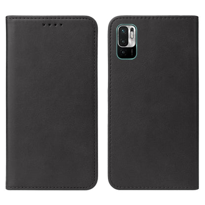 For Xiaomi Redmi Note 10 JE Magnetic Closure Leather Phone Case(Black) - Xiaomi Cases by buy2fix | Online Shopping UK | buy2fix