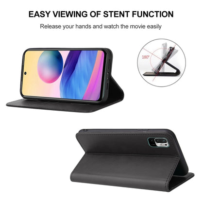 For Xiaomi Redmi Note 10 JE Magnetic Closure Leather Phone Case(Black) - Xiaomi Cases by buy2fix | Online Shopping UK | buy2fix
