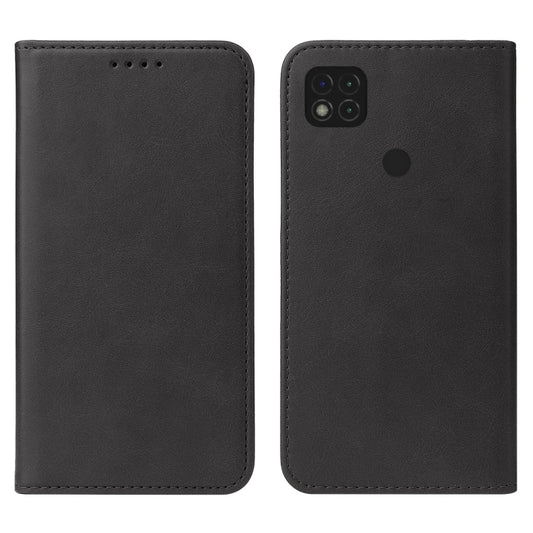 For Xiaomi Redmi 9C NFC Magnetic Closure Leather Phone Case(Black) - Xiaomi Cases by buy2fix | Online Shopping UK | buy2fix